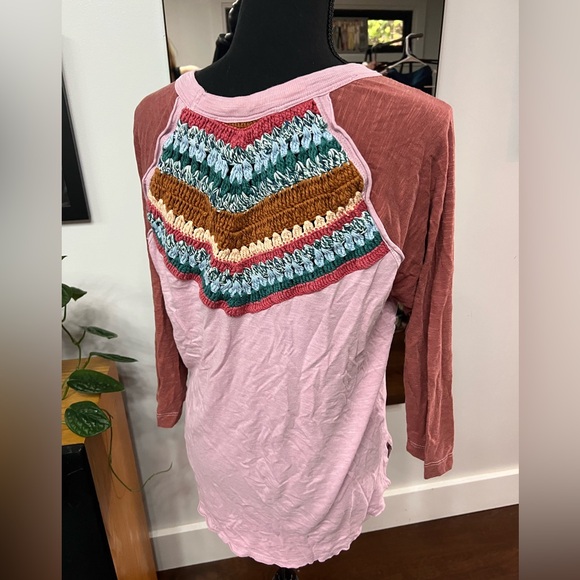 We the Free. Free People size L crocheted top. NWOT - Picture 2 of 5